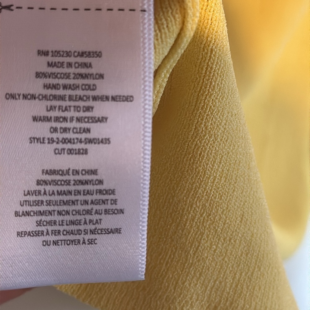 Equipment Myrian Sweater Yellow V Neck - Picture 4 of 8